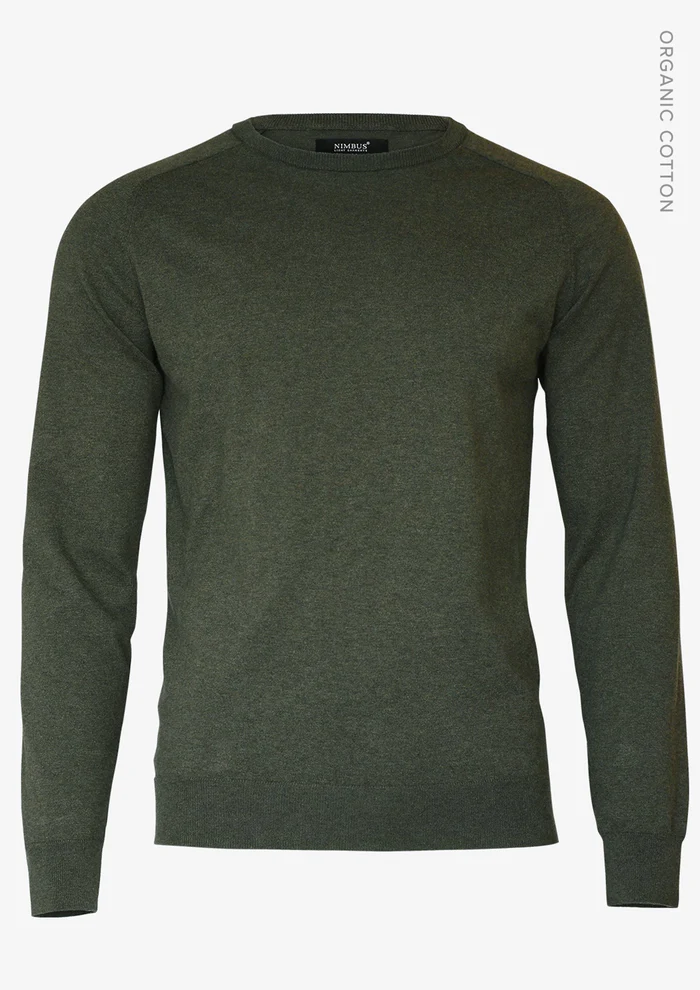 Nimbus Mens Brighton Round Neck Knitted Sweater Olive