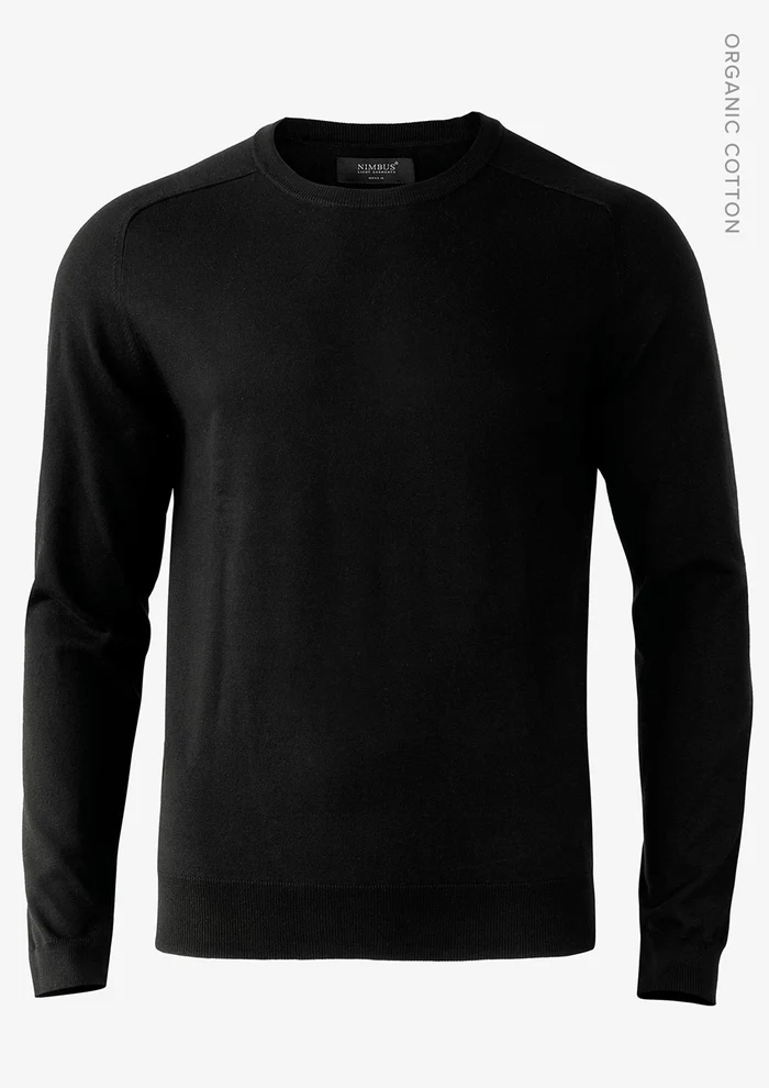 Nimbus Mens Brighton Round Neck Knitted Sweater Black