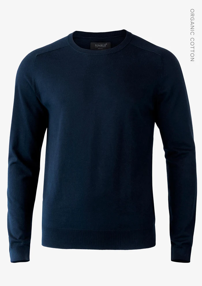 Nimbus Mens Brighton Round Neck Knitted Sweater Navy