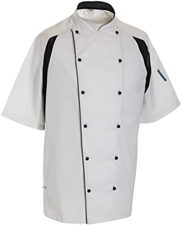 Dennys Mens S/S Lightweight Chef Jacket 