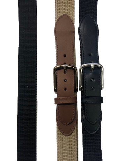 [30007] Belt Canvas & Leather 32mm